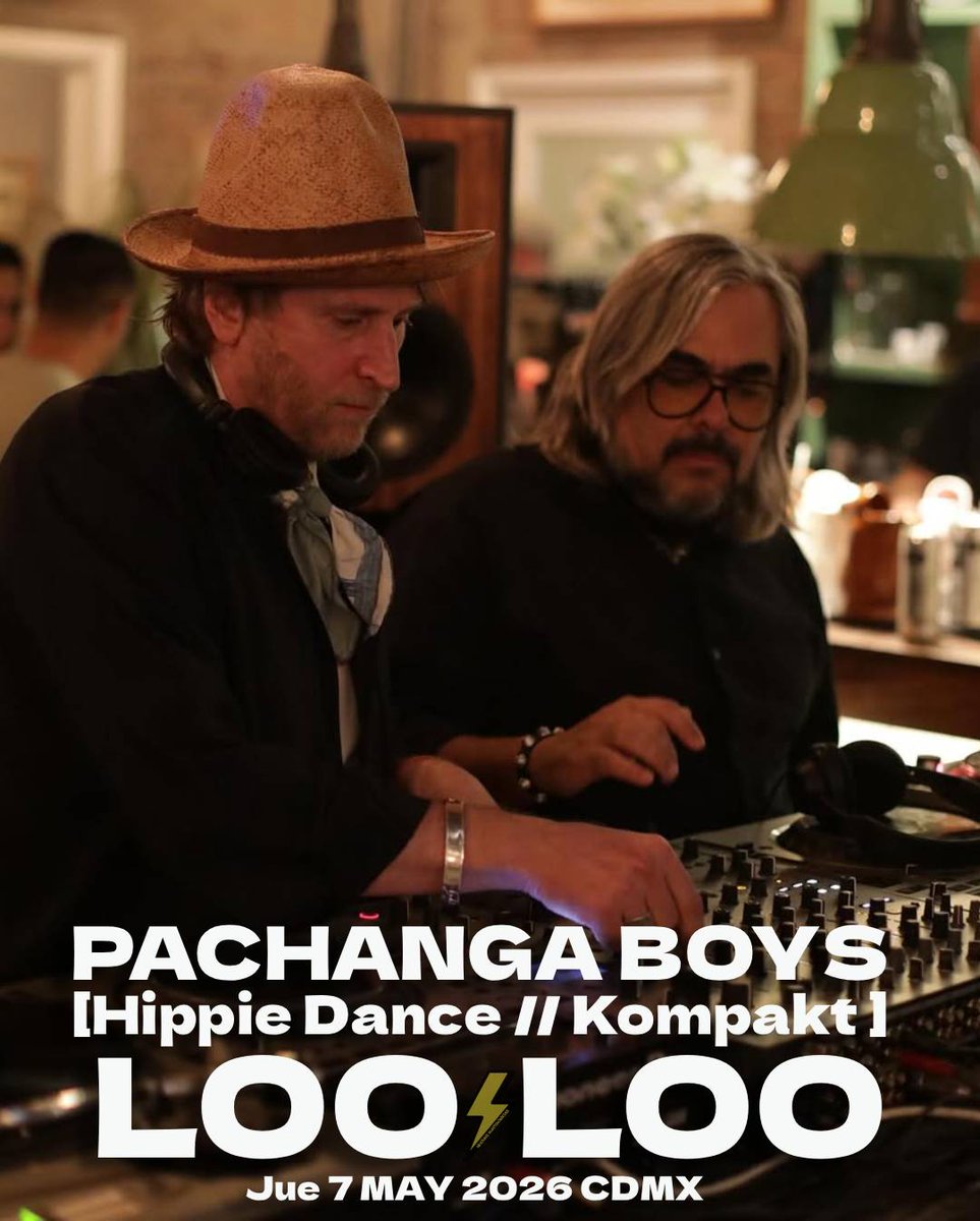 NochesElectroMx's tweet image. La magia de Hippie Dance toma el control con el regreso de PACHANGA BOYS en LOO LOO⚡️

Jueves 07.Mayo.2026 #CDMX 🇲🇽
Boletos y Mesas VIP🎟️ #PrecioEspecial
🔗▶️ linktr.ee/nocheselectron…

#WeAreLooloo