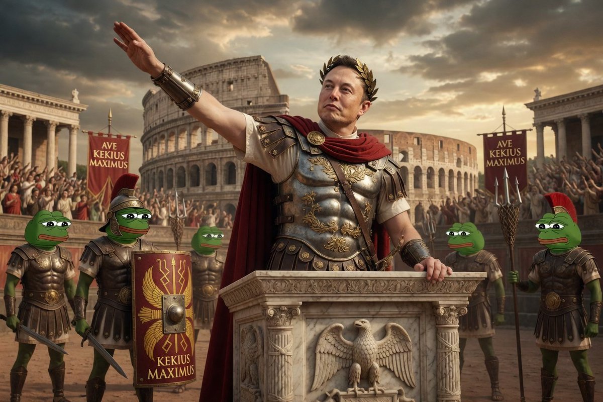 Legionnaires!
The enemy trembles as we approach.
We are Kekius Maximus and his indomitable horde.
Charge without fear, laugh without pity — take everything!  Kekius Maximus! Victoria aut mors!
⚔️⚔️⚔️⚔️🐸🐸🐸⚔️⚔️⚔️⚔️