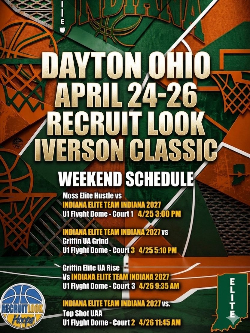 south_indiana's tweet photo. 🚨Indiana Elite Team Indiana 17u
💥Showcase action this weekend in Dayton, OH💥
 @RL_Hoops Iverson Classic🔥
We are loaded with talent and
the whole Roster is next level players! Coaches 👀
📺@ BallerTV 
@IndianaEliteIE 
#lEFamily #IEVsEveryone
@pwooley03 @mosesk225 @RecruitLook https://t.co/FOuZcC4E0t