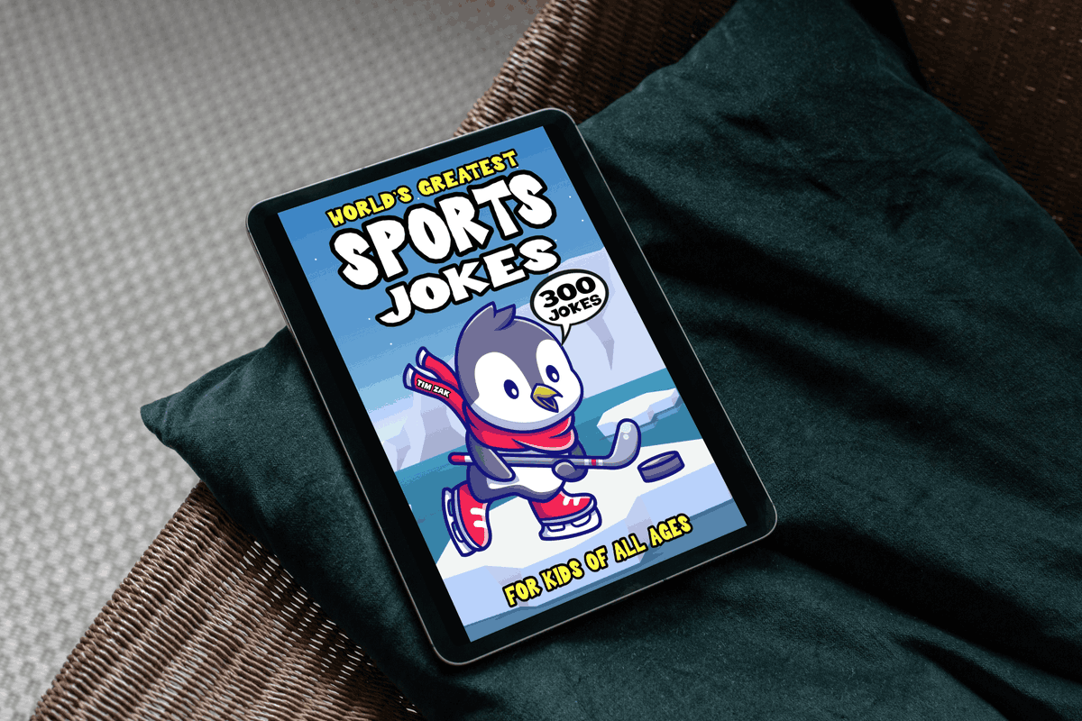 MrTimZak's tweet image. FREE E-BOOK!!! These #jokes are about #sports Sports Joke Book for Kids is perfect gift and is stuffed with humor about #baseball #jokebook #football #hockey #soccer #kidsjokes #racing #archery #golf #BookGiveaway amazon.com/dp/B0F3SDZSMQ