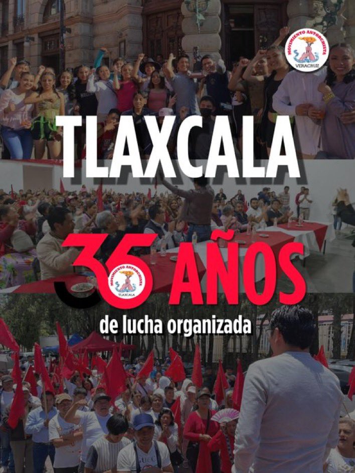 #35AñosDeLuchaOrganizada La organización antorchista ha demostrado en estos 35 años, que es la única que realmente se preocupa por la gente pobre en Tlaxcala. Festejan 35 años de lucha organizada.