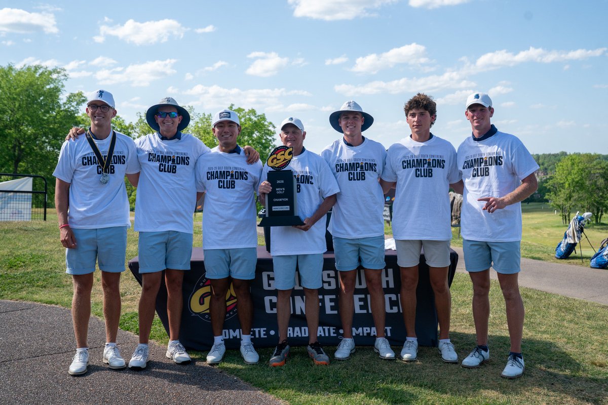 UWFGolf's tweet photo. GSC CHAMPIONS 👑

#goargos https://t.co/O8zo773mvN