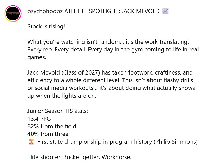 JackMevold's tweet photo. Thank you Psycho Hoopz for the Write up!

@ironhorsehoops @843Tough @BigShotsSC_AAU @PrepHoopsSC @TheJasonHHoward @AndrewBaxleySC https://t.co/fBaiGS3dTL