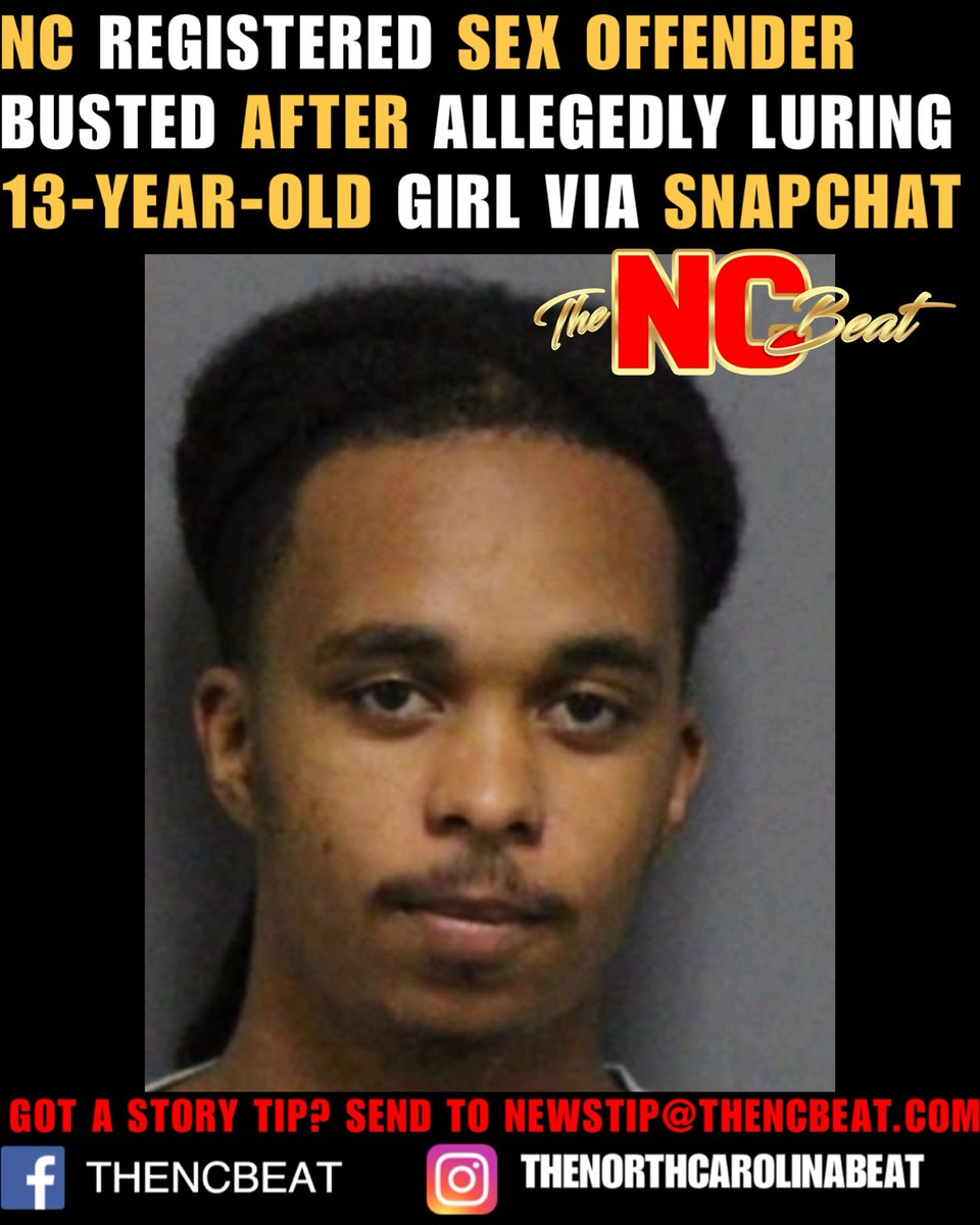 TheNCBeat's tweet image. Greensboro police say Isaiah Sales, a registered sex offender, is locked up after allegedly luring a 13-year-old girl through #Snapchat to meet at a playground.