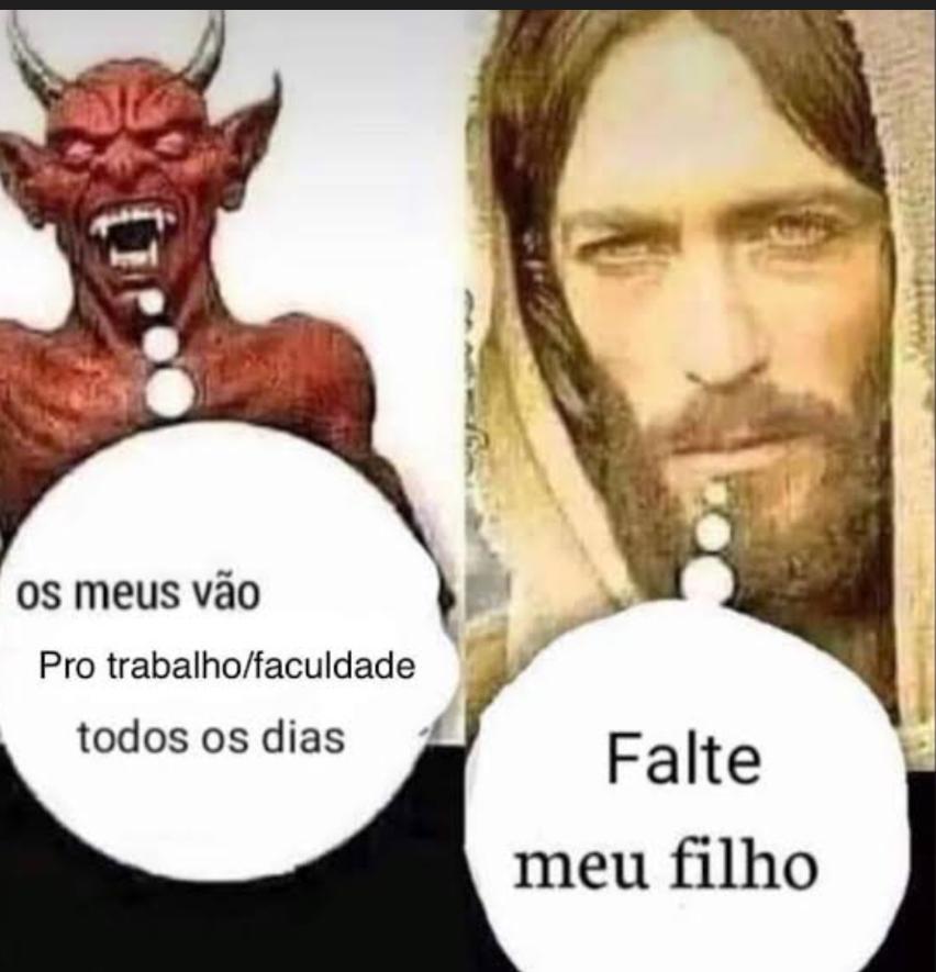 nem me senti mal por faltar hj fios