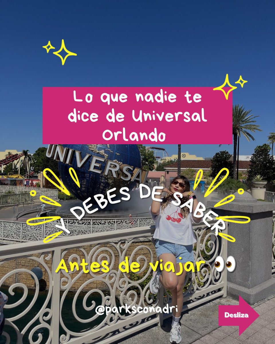 Adri__leyva's tweet photo. Lo que nadie te dice de Universal Orlando 👀🔥
y debes saber antes de viajar ✈️

#UniversalOrlando #OrlandoTips #ViajesOrlando #UniversalStudios #OrlandoFlorida https://t.co/W2xl1XvBQl