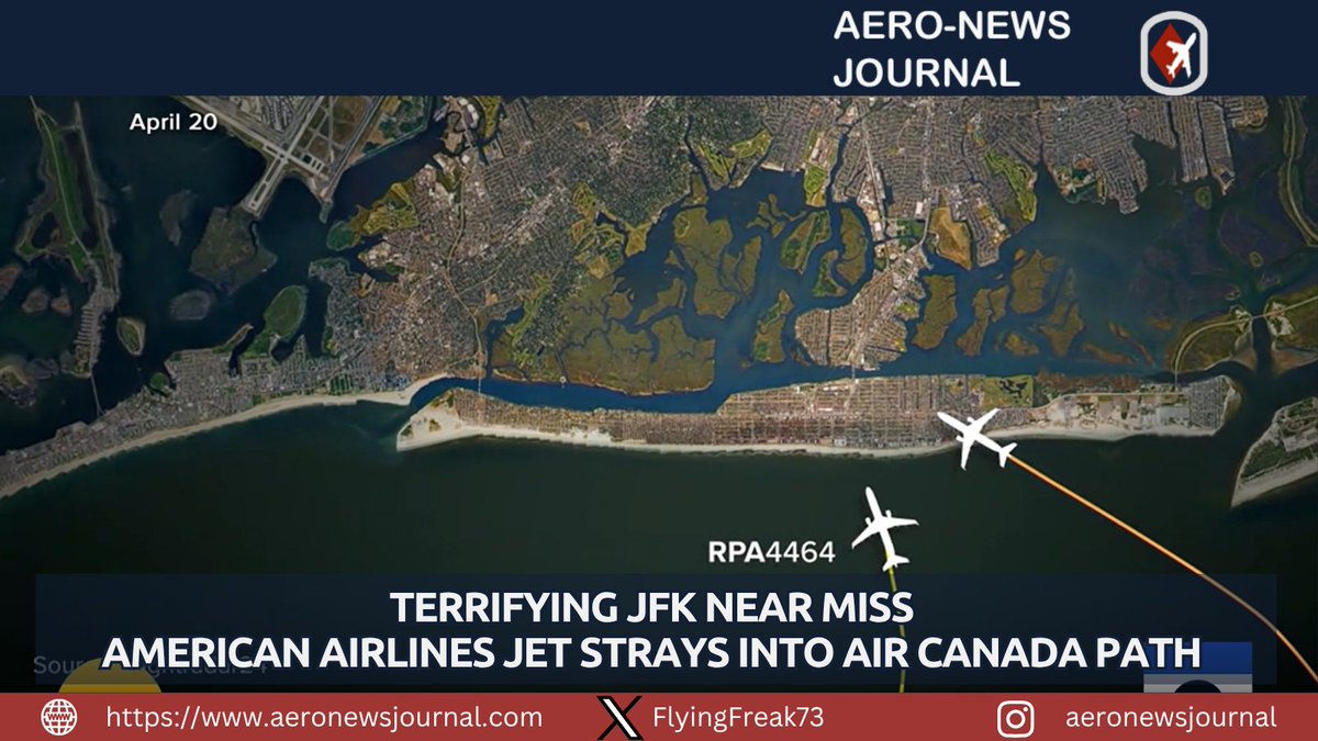 FlyingFreak73's tweet image. #AviationNews #Incident Terrifying #JFK Near Miss @AmericanAir Jet Strays into @AirCanada Path. More details: tinyurl.com/yj8n34v2
#aviation #AeroNewsJournal #aviationlovers #AvGeek #Avgeeks #Airlines #Airline #Boeing737 #Boeing777X #FLIGHT #flights #Airports #cabincrew