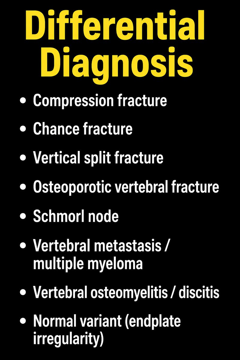 MedEd_Cases's tweet image. What fracture type is this?

Look closely at the vertebral body—can you identify the pattern of compression and fragmentation? Drop your answer below 👇 and see if you caught this classic injury.

Read: tinyurl.com/3mbmvy2b

#orthopedics #radiology #xray #mededucation