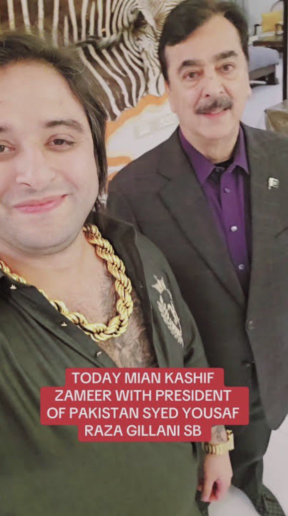 ia_rajpoot's tweet photo. #Bum #Sheil #News
A fraud case has been registered against Kashif Zamir, the "close friend" of Pakistan Senate Chairman Syed Yousaf Raza Gilani and Pakistan's notorious fraudster/TikToker
The case against the famous conman Kashif Zamir was registered at Gulberg Police Station, Lahore, on the complaint of citizen Dost Muhammad Khan
According to the citizen, Kashif Zamir swindled 1,940,000 from him by luring him with the promise of an Italy visa, but later neither the visa nor the money was returned
It is clear that the case against Kashif Zamir should have been registered in the FIA Anti-Human Trafficking Cell, but against this power-broker, the police registered the case under a weak section
Kashif Zamir has previously been involved in cases due to scamming multiple people, but his connections with Syed Yousaf Raza Gilani end up saving his skin