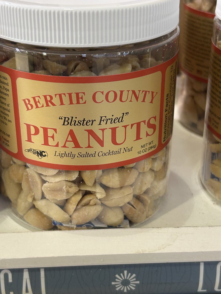 Bonesjonesy's tweet image. @LowesFoods @BertieCtyPnuts where are my spicy old Bay flavored peanuts? I go through two jars of these a week. It’s the only peanut in the world worth eating one at a time because they’re so damn good. #HookaManUp #Hickory. #DyingHere.