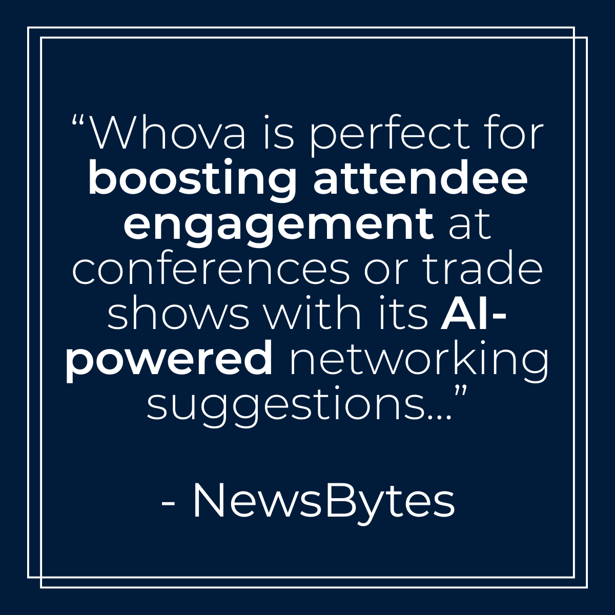 Whova tweet media