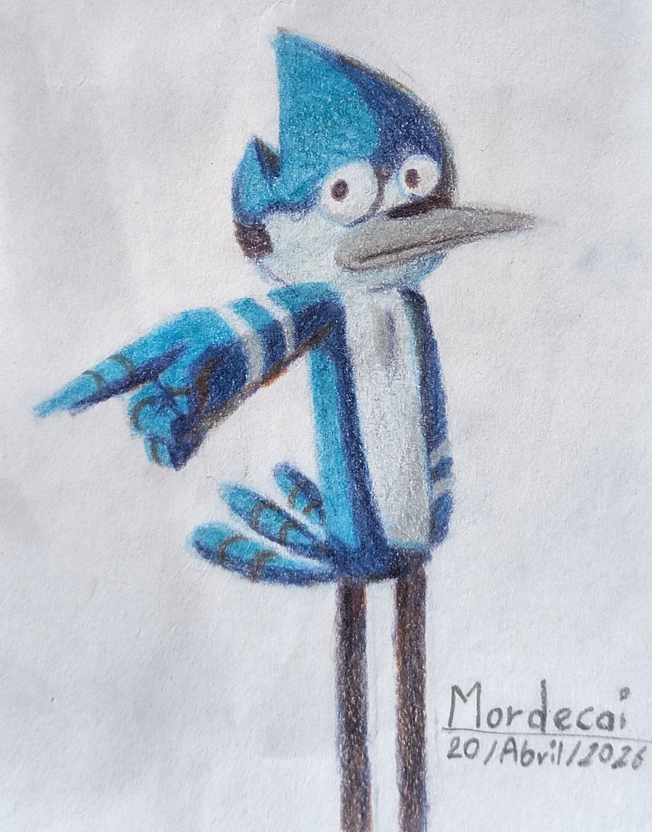 Marcos360180's tweet image. Mordecai -Un Show Más 
#artㅤㅤㅤㅤ #arte #unshowmas #dibujo