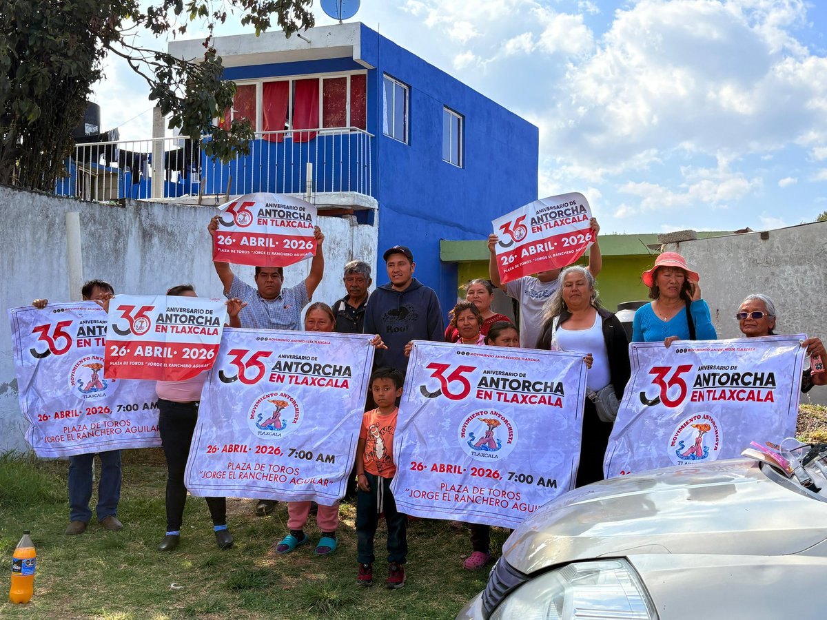 LorenaLeytoS's tweet image. Con el festejo de los #35AñosDeLuchaOrganizada Antorcha demostrará que para trabaja para quienes más lo necesitan en #Tlaxcala
