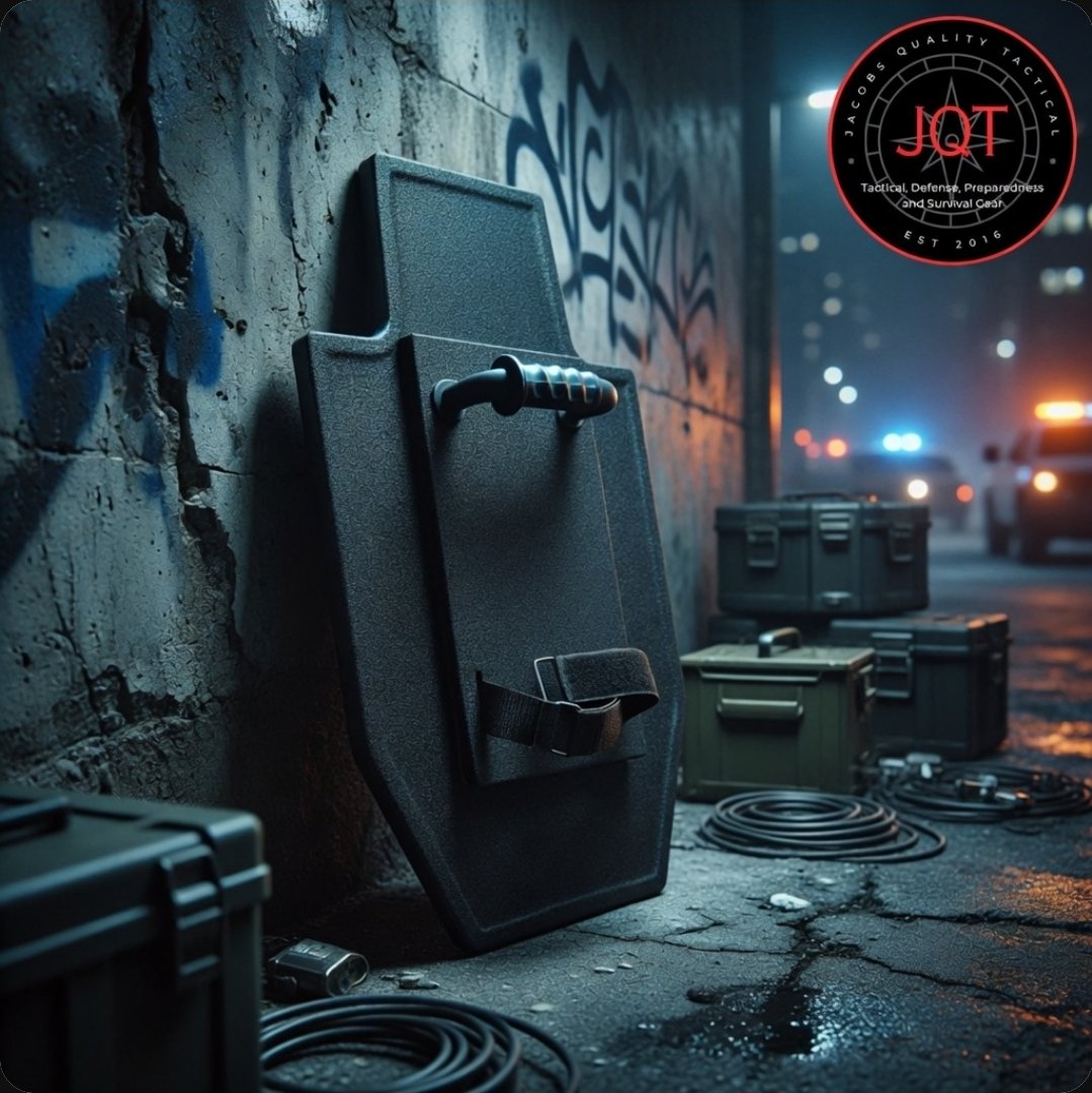 JacobsQTactical's tweet photo. 🛡 Shield up. Stay alive. Jacobs Quality Tactical ballistic armor shields — trusted protection when it matters most. 🛡

Built tough for security pros &amp; prepared citizens. Available now [link in bio] #BallisticShield #JQTactical #armorshield https://t.co/G3aWxTghMw
