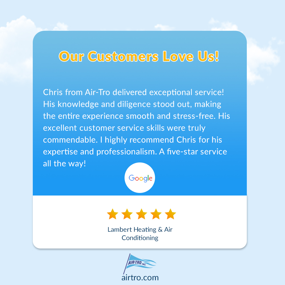 airtroinc's tweet image. Thank you for taking the time to share your positive feedback! We're thrilled to hear that you enjoyed your experience with us. 👍

airtro.com
626-357-3535

#PositiveFeedback #HVACservice #AirTro #HeatingandCoolingPros