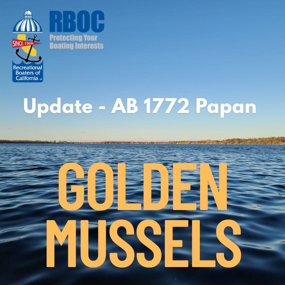 RecBoatersCA's tweet photo. RBOC is advocating for balance, accountability and focus with legislation addressing golden mussels https://t.co/xAetVmhY4p https://t.co/bi7pS5vDId