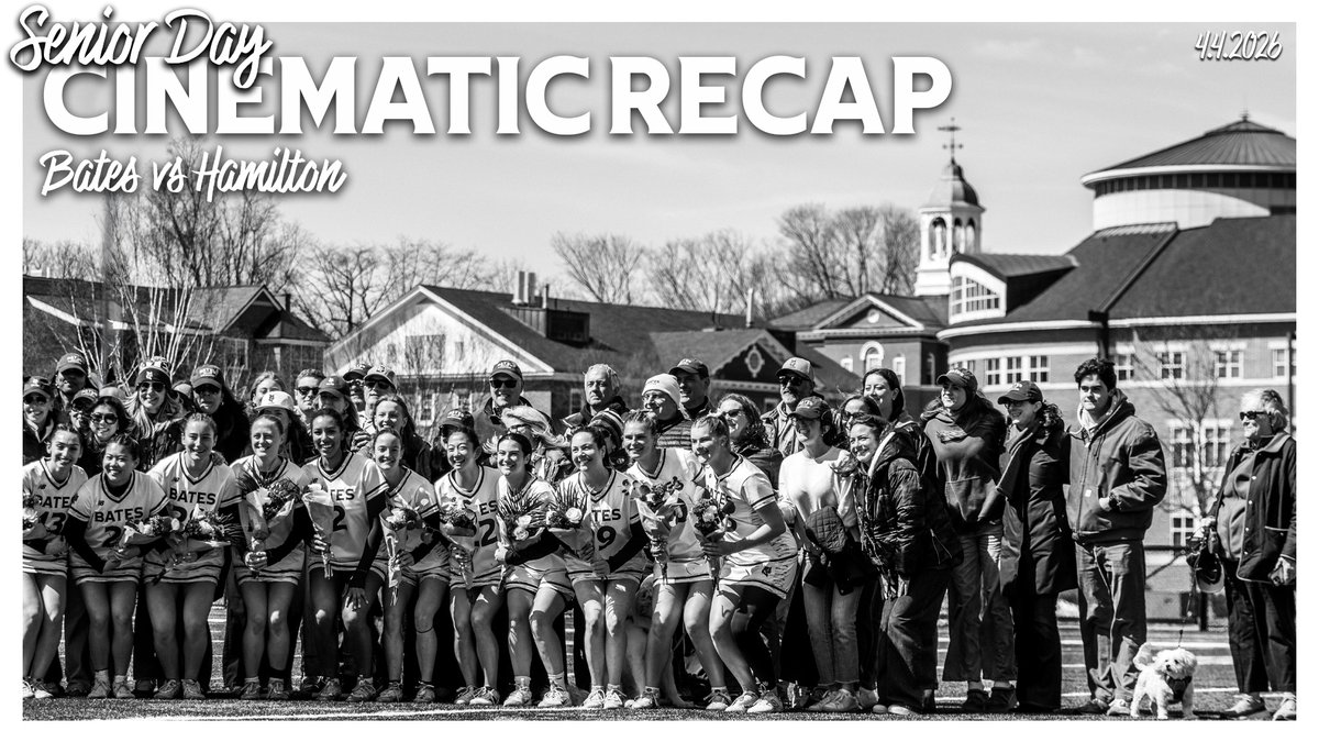 BatesSports's tweet image. It's the Bates women's lacrosse 2026 Senior Day Cinematic Recap!

Now live on YouTube: youtube.com/watch?v=TjI1gD…

A @pbenn_prod joint.

#mesports #d3lax #gobates #whyd3 @buntingthompson @pahb22