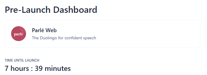 Brit_Parle's tweet image. Launching @TryParle on Product Hunt in 7 hours!! 

#producthunt #launch #new