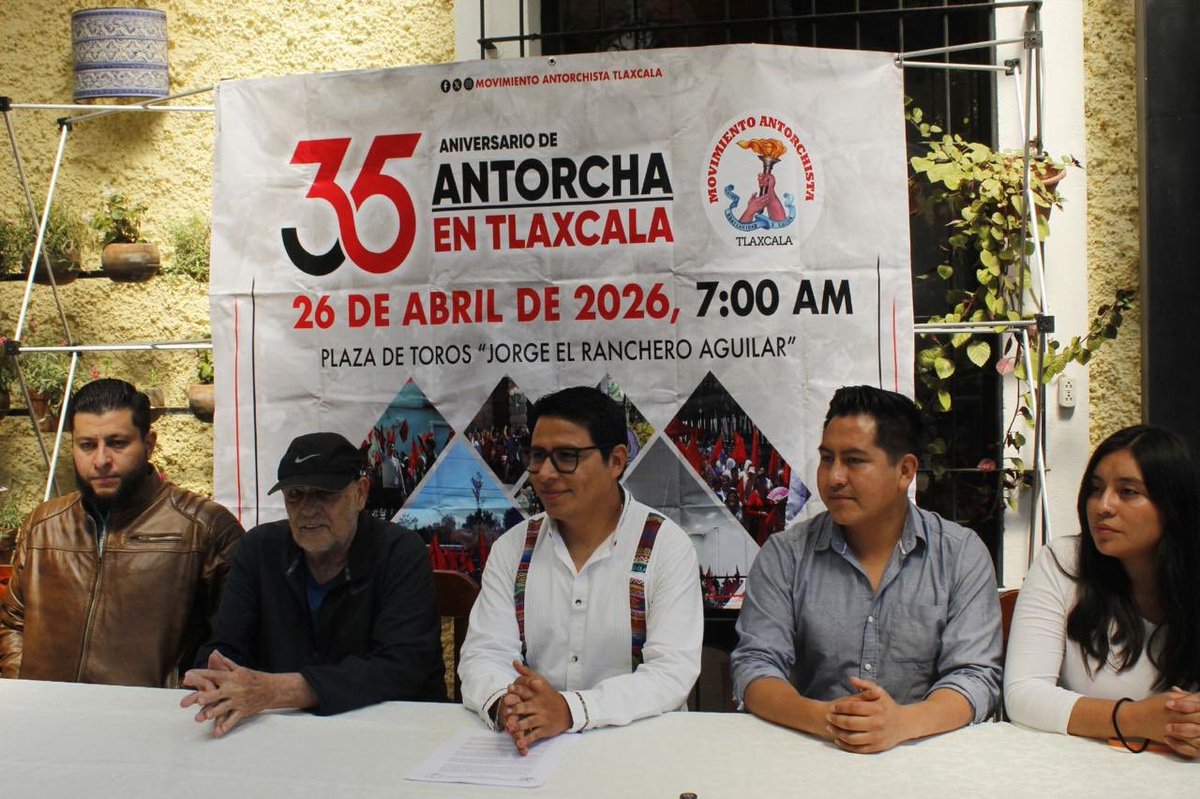Tlaxcala se viste de lucha y arte. Este domingo 26 de abril celebramos el 35 Aniversario del Movimiento Antorchista. #35AñosDeLuchaOrganizada