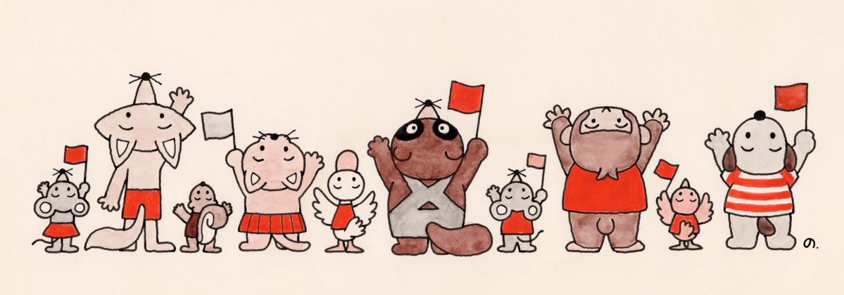 #子ども読書の日
昭和40年代に描いた
子ども向け雑誌の挿絵です
もうどんな内容だったか忘れてしまいましたが
この子達の見上げる先にはきっと
やわらかい学びが広がっていたのだと思います。