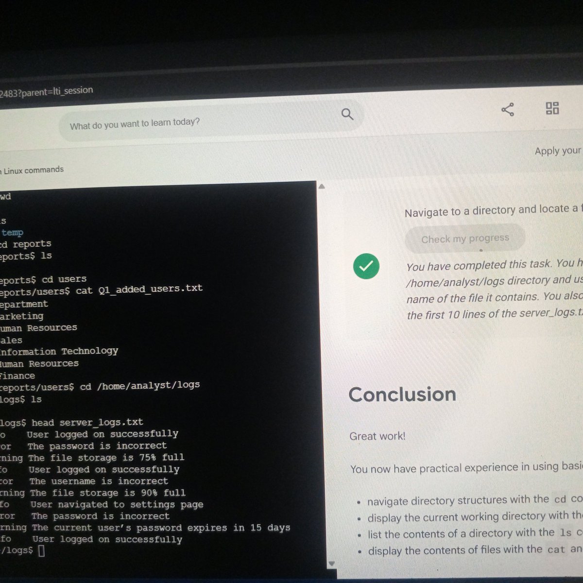 Ibroheeeem's tweet photo. Day36/ #100DaysInCybersecurity I Practice navigating directories, viewing file contents, accessing user reports, and analyzing log files using basic Linux commands.
@ItexperienceI #digitalforensic @akintunero @ireteeh @segoslavia #Linux https://t.co/ZpgBba0pcN