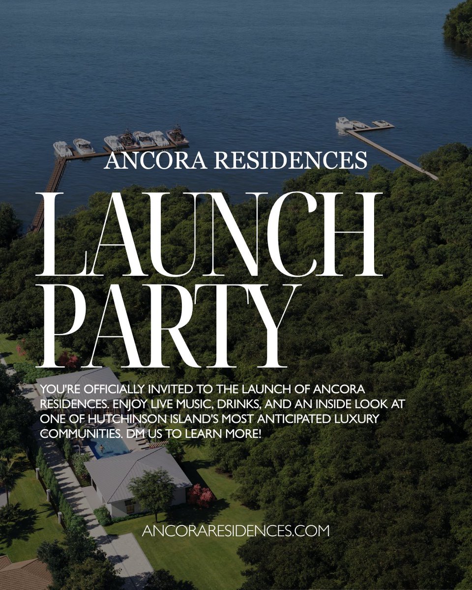 Live_Ancora's tweet image. Ancora Launch Party!!

Enjoy live music, cocktails, and be among the first to get an inside look at one of South Florida’s most anticipated luxury communities.

Only 24 homes. This is your moment to be first.

DM us today to learn more and RSVP

#ancoraresidences #launchparty