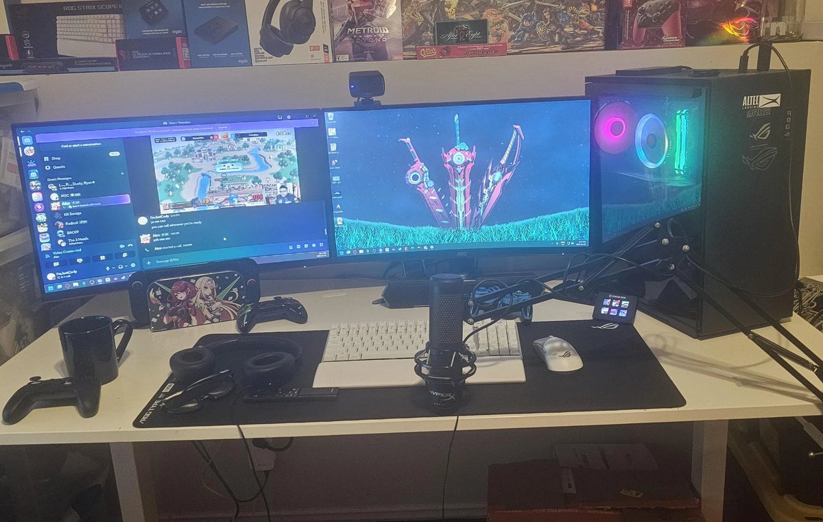 After over a month of upgrading and adjusting stuff, my new gaming/streaming setup is finally completed!

(2nd photo is my old one)