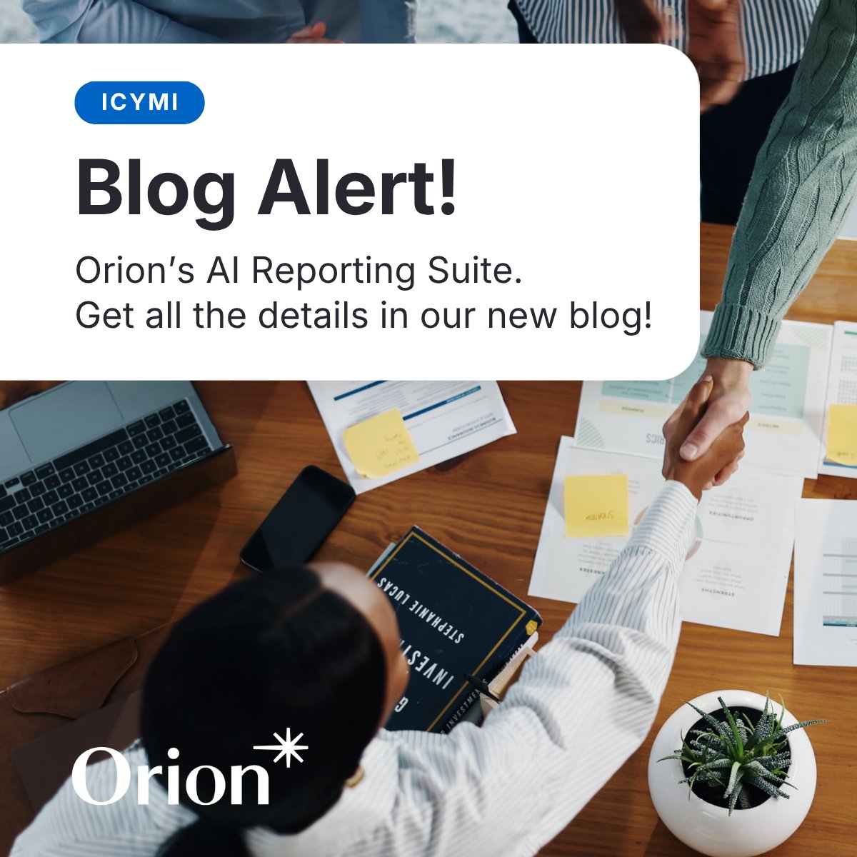 orionwealthtech's tweet photo. Have you checked out Orion's new AI Reporting Suite yet? 👀

Our AI-powered Query Studio and Report Assistant make the busy work simple, all so you can get back to your clients.

If you haven't read the blog yet, take a few minutes to read it now. 👉 https://t.co/jpp9I2q0i1 https://t.co/Kp32q8k6YK