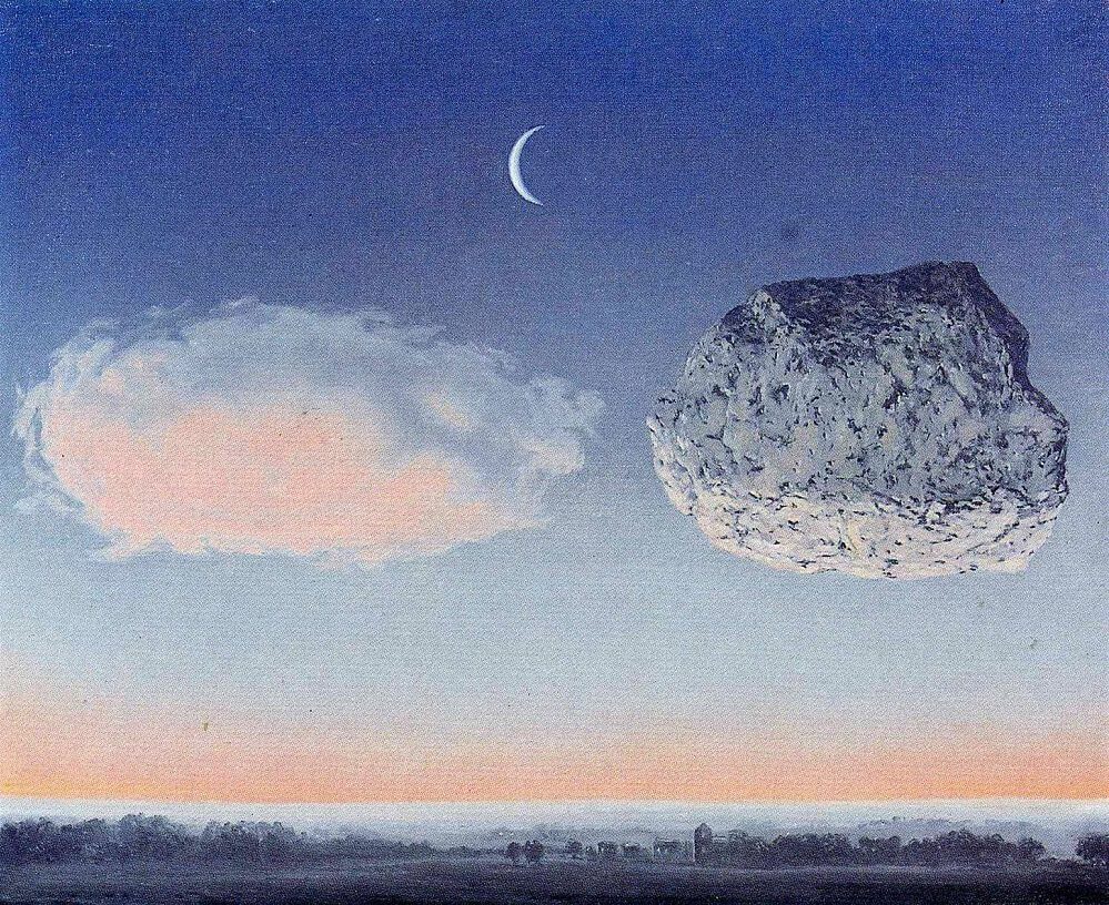 マグリット　肉筆手描きの油絵模写画　アルゴンヌの戦い ルネ・マグリット （Rene Magritte、1898-1967） 『アルゴンヌの戦い