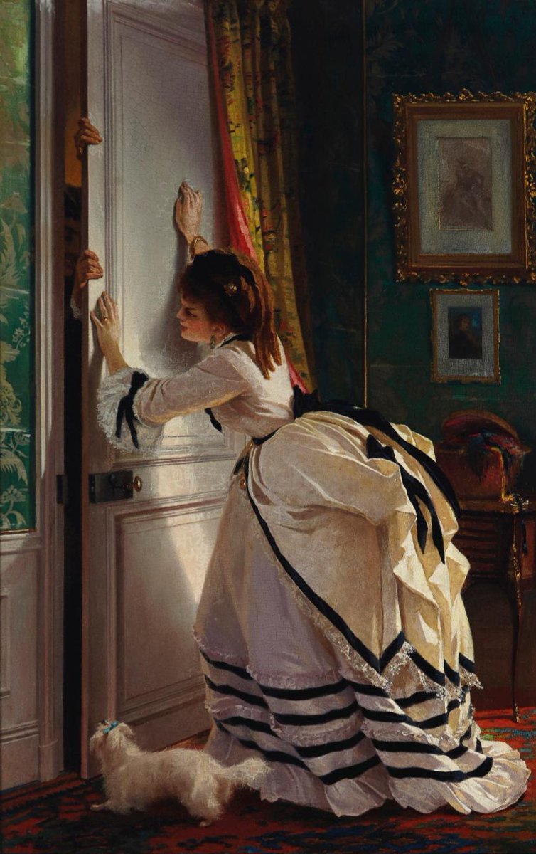 artstitle's tweet image. ウジェーヌ・ジロー
（Pierre François Eugène Giraud、1806-1881）
『恋人同士の諍い』
（The Lovers' Tiff）