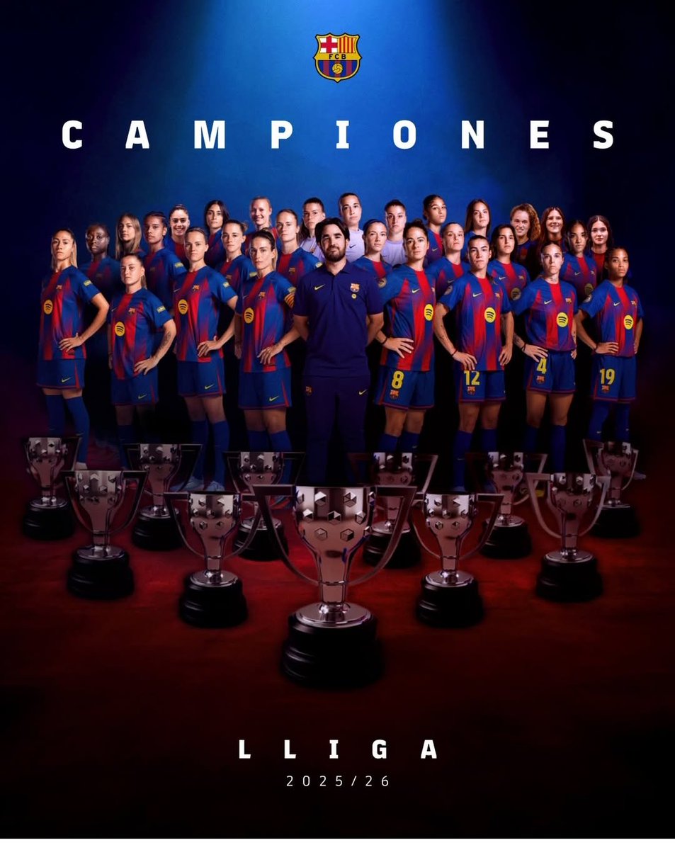 Nuria2368's tweet photo. CAMPIONES 👏👏👏👏🏆💙❤️ https://t.co/G1BXjqB50L