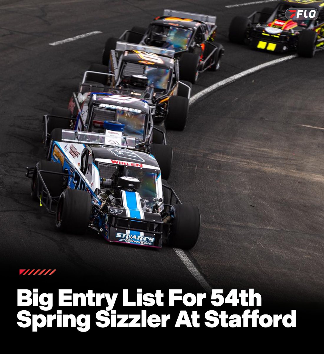 FloRacing's tweet photo. πππππ ππππ: Nearly 30 drivers have filed entries to compete for a chance to wear the winner's wreath in the "Greatest Race in the History of Spring" at @StaffordSpeedwy #SpringSizzler https://t.co/yI1uCnwx9m