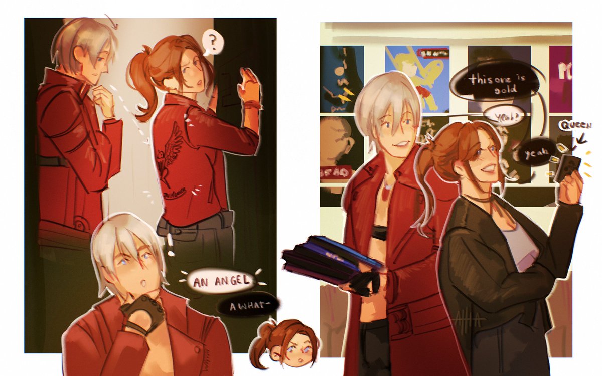 oh yeah Dante and Claire from DMC  my favorite duo  (been on my drafts for too much)

#Dante +  #ClaireRedfield || #dmc