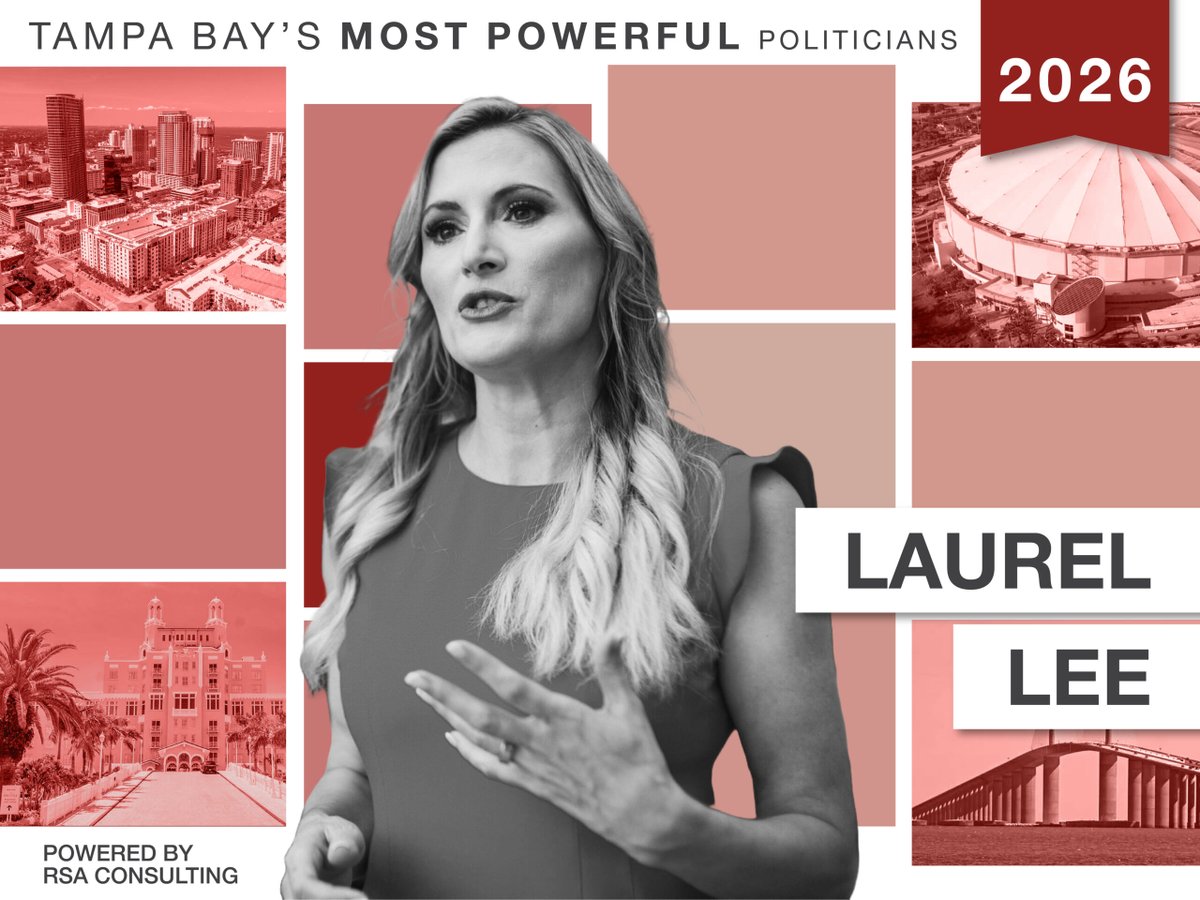 PeterSchorschFL's tweet image. No. 14 on the list of Tampa Bay's Most Powerful Politicians: @Vote_Laurel Lee

Reporting by @JacobOgles

#FlaPol #TBMPP26

flapol.com/4cKZyA5