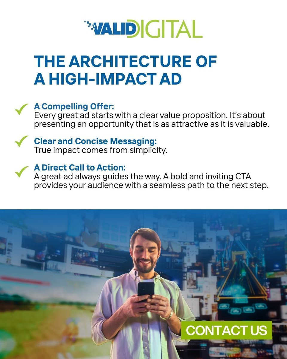 Your brand deserves to stand out. ⚡
Contact us to combine your vision with our experience to design ads that connect and convert. 📱

📩 Contact us: (512) 270-1713
🌐 Visit us: ValidDigital.com

#ValidDigital #DigitalMarketing