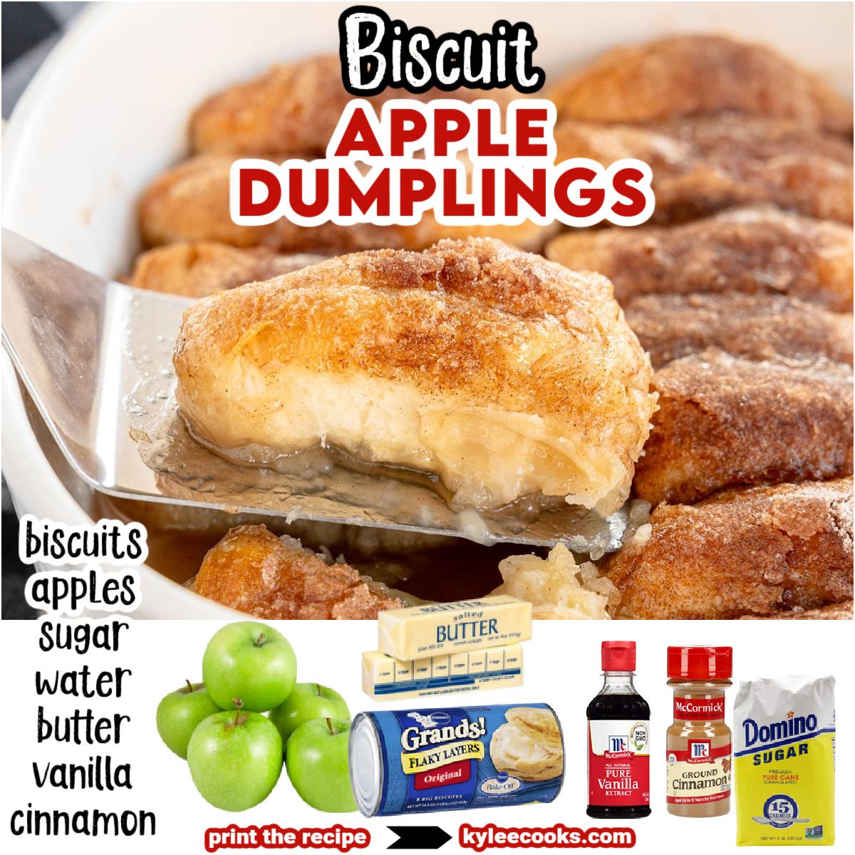 kyleecooks's tweet image. Looking for a comforting dessert? These Apple Dumplings are easy to make and bursting with flavor. Serve with vanilla ice cream! 🍎🍦 #DessertLove #EasyRecipes #kyleecooks kyleecooks.com/apple-dumpling…