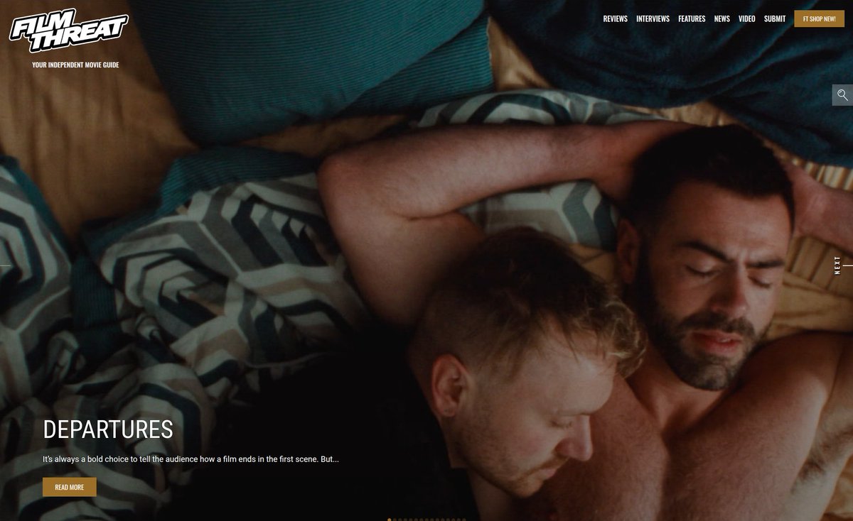 FilmThreat's tweet image. “…a gay man’s journey to find himself amidst trauma, heartbreak, insecurity and some bad luck.” Bradley Gibson reviews Departures.
filmthreat.com/reviews/depart… #SupportIndieFilm #Departures #Drama #Comedy #LGBTQIA