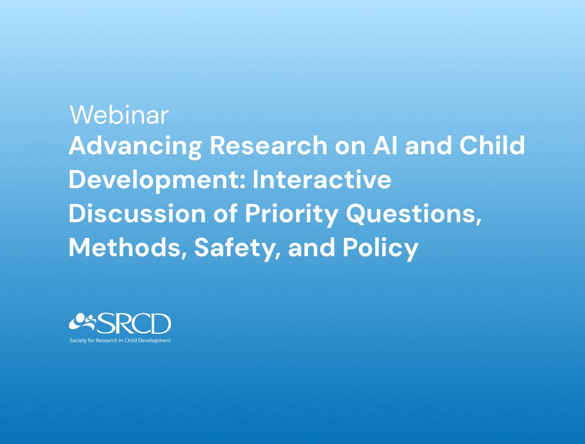 Society for Research in Child Development tweet media