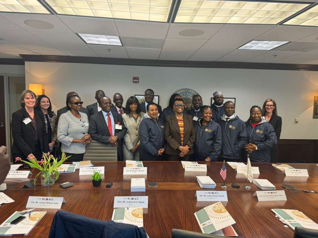 StateCourts's tweet image. Last week, we hosted a high-level judicial delegation from Kenya. Senior court leaders, including Hon. Chief Justice Martha Koome, joined sessions on case management, data, technology, and AI—plus peer exchanges with U.S. judges.

Global learning. Shared solutions.
#NCSC #Courts