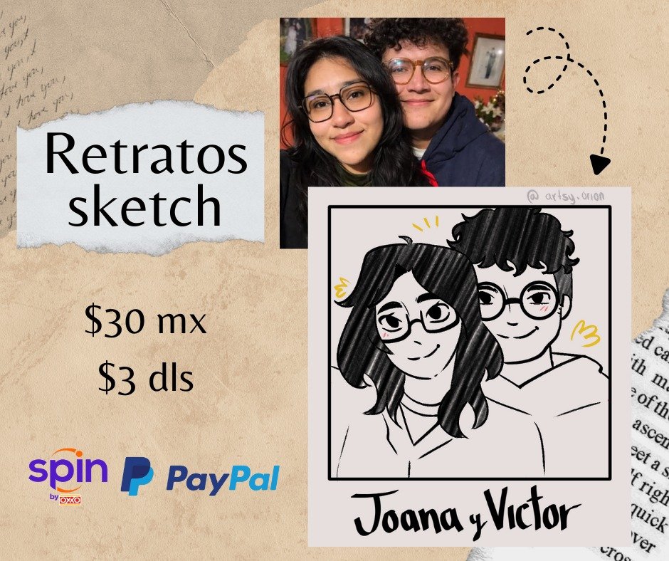or1on80's tweet photo. Un detalle perfecto para tu amistad, pareja o familiar 📷📷 transformo tu foto favorita en un dibujo sencillo a blanco y negro. Lo mejor de esto es que también puedo dibujar OCs y selfship!
Acepto varios métodos de pago. ¡No dudes en apartar tu lugar antes de que se acaben! https://t.co/ldJ5GpDTxY