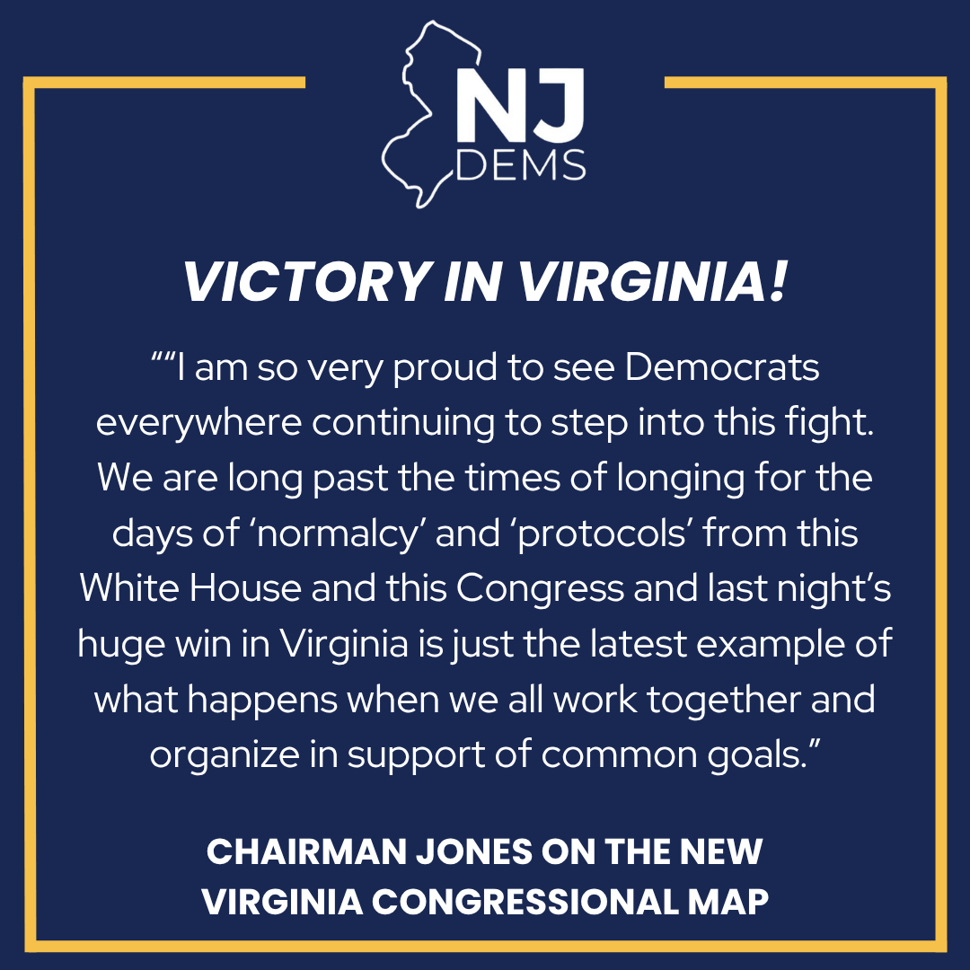 newjerseydems's tweet photo. What happened in Virginia is a huge win in a larger battle, but the fight goes on.  
The momentum to take back our country is palpable, and now it is up to Democrats to bring it home this November. Read our full statement on the @vademocrats' victory here: https://t.co/Dq0VIlMUMA https://t.co/YJADrufkc3
