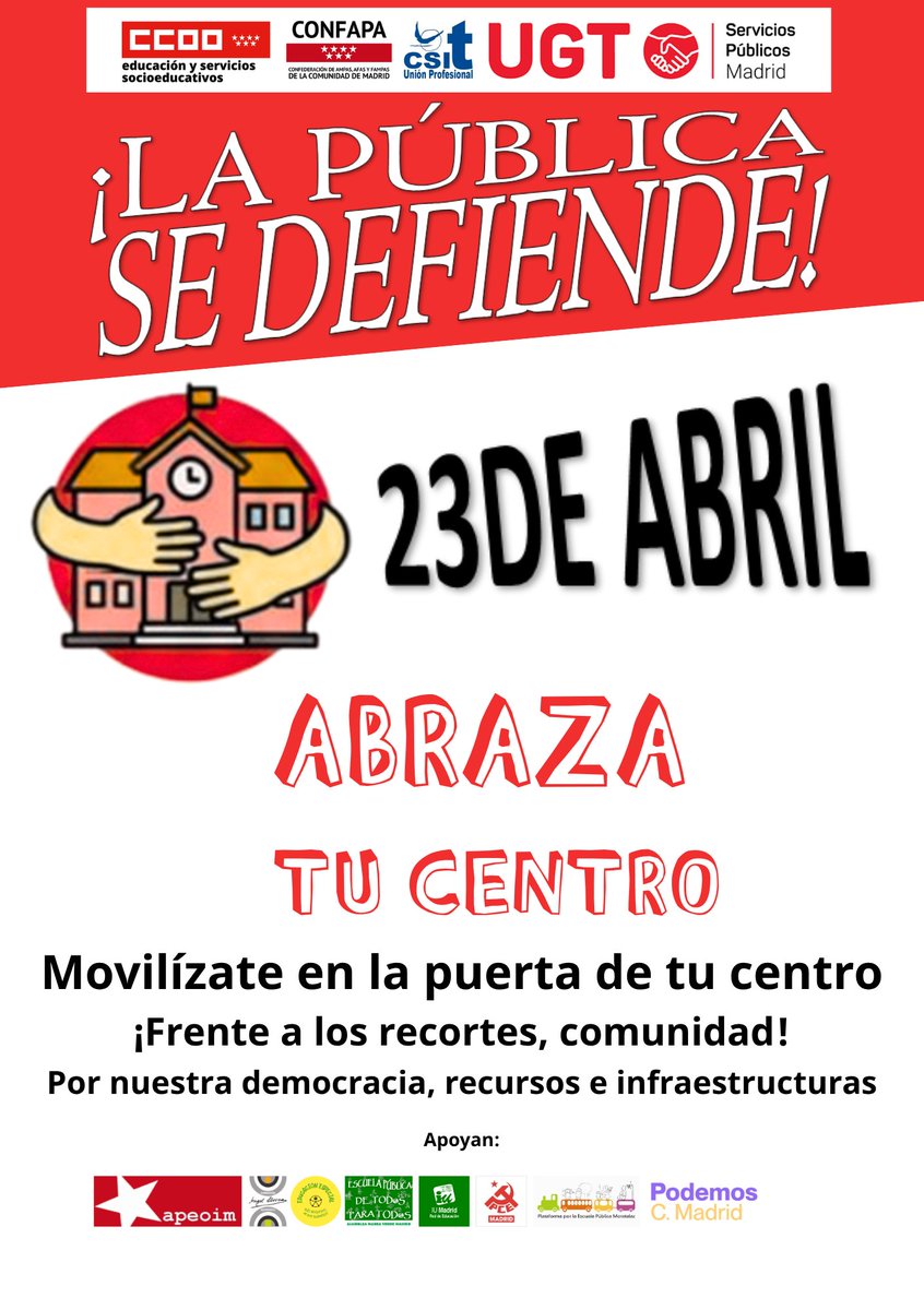 Educación CCOO Madrid tweet media