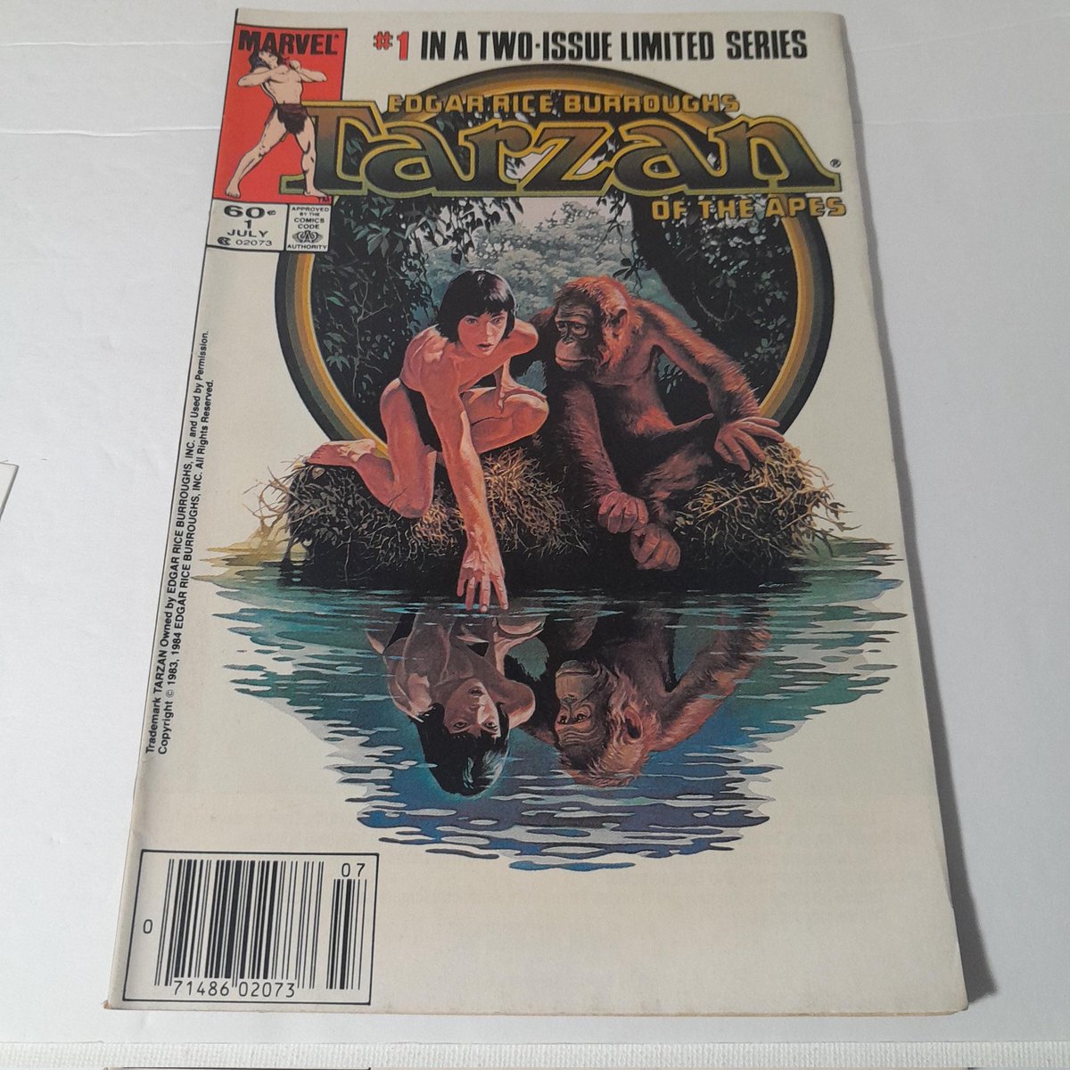 thosloan's tweet image. Tarzan #1 Marvel Comics Limited Series #80s