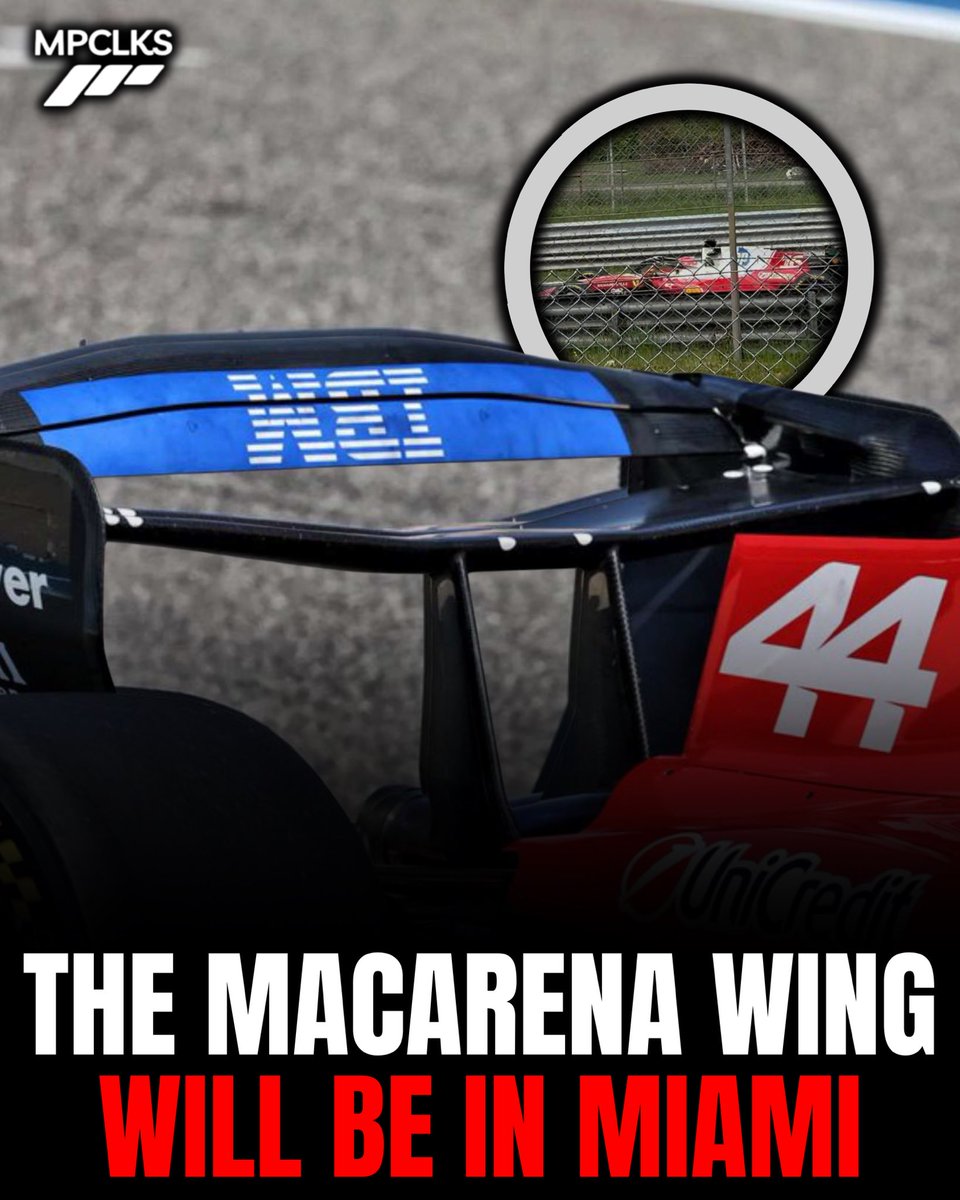MotorspoClicks's tweet image. 🚨 THE MACARENA WING WILL BE IN MIAMI!

After a filming day today in Monza, Ferrari concludes the tests of the unusual macarena wing and is confident to take it to Miami, confirms Ferrari insider Giuliano Duchessa.

#F1 #Ferrari