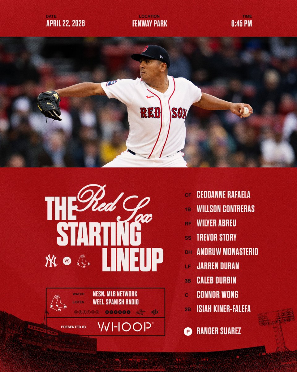 Wednesday at Fenway.