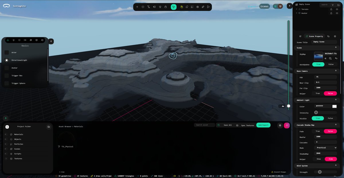 ProjectAiir's tweet image. Integrated GPU Compute compositor &amp;amp; upgraded LOD system. Engine now supports splines for roads and shapes for terrain pads
Powered by the packages I released:
-@interverse/three-terrain-lod
- @interverse/three-layered-material
npmjs.com/org/interverse
#DevLog #Threejs  #WebDev
