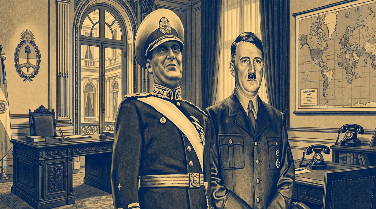 OidMortalesMza's tweet photo. Nueva columna de @ValentinoRegin4 "El tejido nazi en la génesis del poder peronista" https://t.co/95RmX02Qch https://t.co/k54zEn9hsq