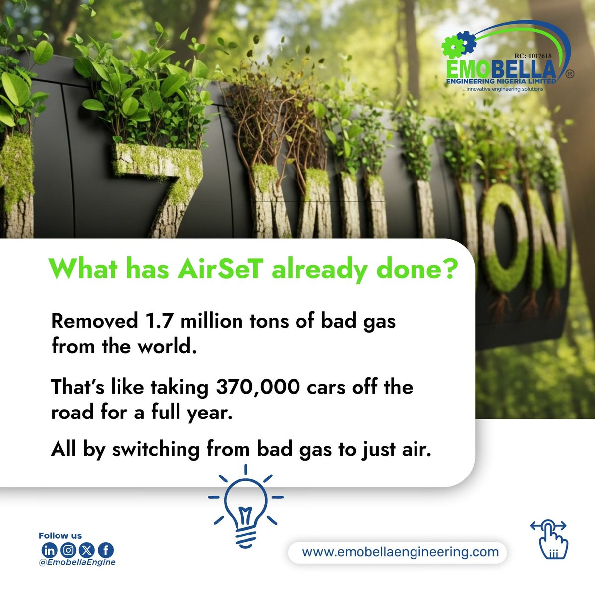 emobellaengine's tweet photo. Happy Earth Day 🌍

Most electrical boxes use a super harmful gas.
Schneider Electric's AirSeT replaces it with… plain air.

That's it. Air. No hidden danger.

Already removed 1.7 million tons of bad stuff.

Simple, right? 💚

#EarthDay #emobellaengineering #SchneiderElectric https://t.co/S4oxm4ul1d