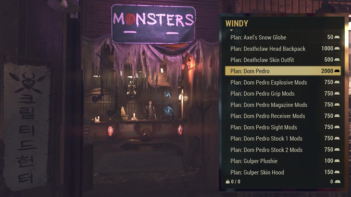 SpudGR's tweet image. #Fallout76
If you missed out on the Brilliant 'Dom Pedro' last time, you can find all the plans from Windy in Highway Town, on sale for gold bullion.