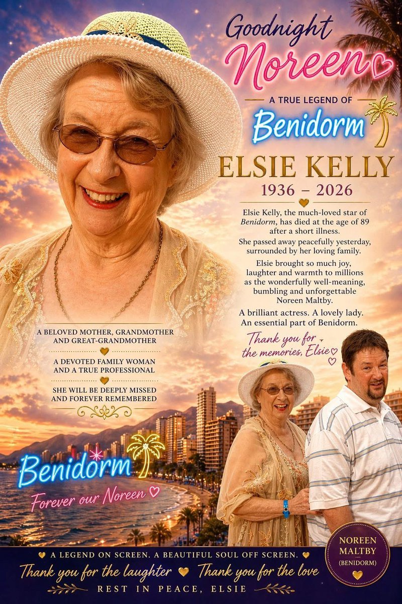 <a href="/MarkKyleCooper1/">Mark Kyle Cooper / Liverpool Fringe</a> Rest in peace, Elsie Kelly, probably best known for her roles in Crossroads, The Famous Five and Benidorm.  As well being an actress, she directed several plays on the stage too.  Met her once too, such a lovely, nice lady.